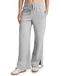 Beyond Yoga - Luxefleece Side Slit Wide Leg Pants - Lyst