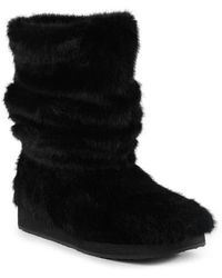 BC Footwear - Teddy Faux Fur Bootie - Lyst