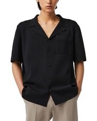 ALPHATAURI - Fanoa Short Sleeve Button-up Knit Shirt - Lyst