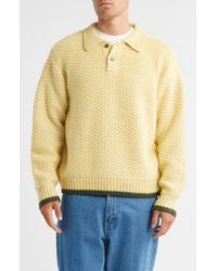 Obey - Loreto Textured Polo Sweater - Lyst