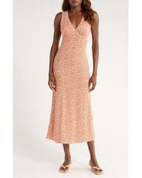 Reformation - Brayden Floral Print Sleeveless Maxi Dress - Lyst