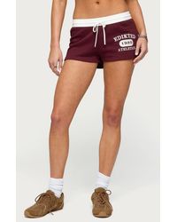 Edikted - Athlete Contrast Waist Drawstring Micro Shorts - Lyst