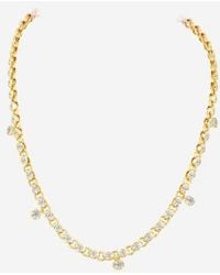 Everlee - Marquise Bezel Chain Lab Diamond Necklace - Lyst