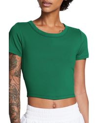 Nike - Phoenix Fleece Short Sleeve Crop Sweatshirt - Lyst