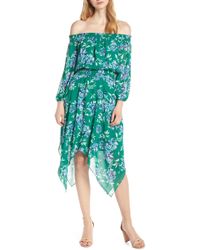 charles henry off the shoulder shift dress