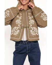 Petal & Pup - Vako Floral Quilted Jacket - Lyst
