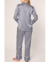 Petite Plume - Bengal Stripe Silk Pajamas - Lyst