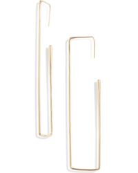 Open Edit - Rectangular Hoop Earrings - Lyst