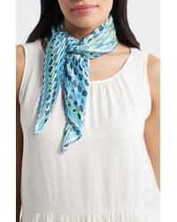 Echo - Clover Pleated Diamond Scarf - Lyst
