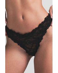 Skims - Stretch Lace Dipped Thong - Lyst