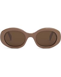 Celine - Triomphe 52mm Oval Sunglasses - Lyst