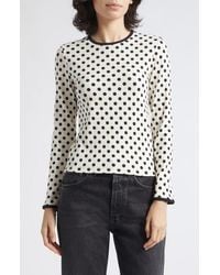 Marimekko - Lipua Pallo Kioski Polka Dot Rib Knit Top - Lyst