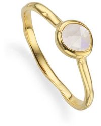 Monica Vinader - Siren Small Semiprecious Stone Stacking Ring - Lyst