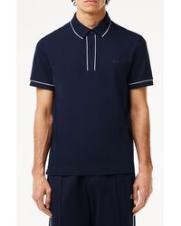 Lacoste - Regular Fit Tipped Piqué Polo - Lyst