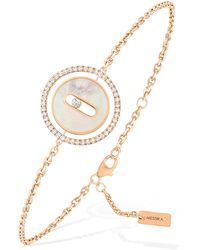 Messika - Lucky Move Mother-of-pearl & Diamond Pendant Bracelet - Lyst