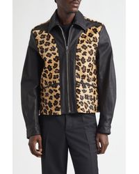 Second Layer - Phreak Genuine Calf Hair & Leather Jacket - Lyst