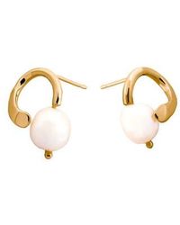 Pieretti - Clara Freshwater Pearl Stud Earrings - Lyst