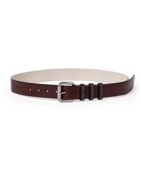 Brunello Cucinelli - Glossy Hammered Calfskin Belt - Lyst