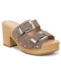 Veronica Beard - Halifax-2 Leather Slide Sandal - Lyst