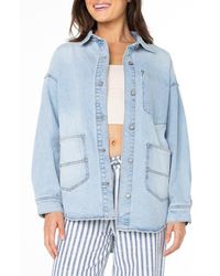 Roxy - Surf Society Denim Button-Up Shirt - Lyst