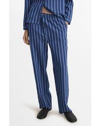 Mango - Stripe Pajama Pants - Lyst