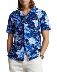 Polo Ralph Lauren - Floral Terry Cloth Camp Shirt - Lyst