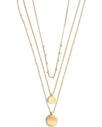Madewell Coin Layered Necklace - White
