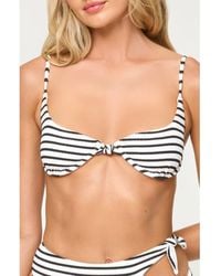 LSPACE - Tulip Stripe Underwire Bikini Top - Lyst