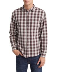 Billy Reid - Tuscumbia Shadow Plaid Regular Fit Cotton Button-up Shirt - Lyst
