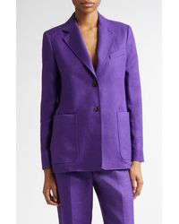 Max Mara - Guglia Linen Blazer - Lyst