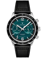 Vincero - The Quantum Capsule Apex Chronograph Leather Strap Watch, 42Mm - Lyst