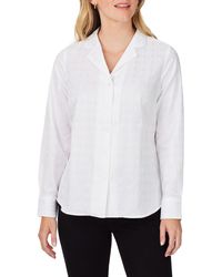 Foxcroft - Monica Long Sleeve Button-up Blouse - Lyst
