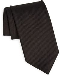Tom Ford - Solid Diagonal Weave Silk Tie - Lyst