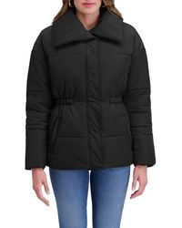 Kensie - Envelope Collar Puffer Coat - Lyst