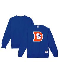 Mitchell & Ness - Denver Broncos Basic Fleece Pullover Sweatshirt - Lyst