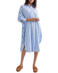 Misook - Stripe Oversize Shirtdress - Lyst