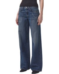 Agolde - Clara High Waist Wide Leg Organic Cotton Jeans - Lyst