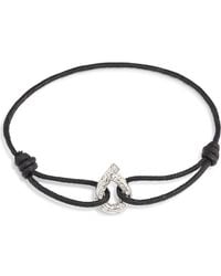 Tabayer - Oera Edition Diamond Cotton Cord Bracelet - Lyst
