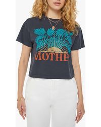 Mother - The Grab Back Crop T-shirt - Lyst