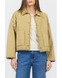 DEAR JOHN - Sable Chore Embroidery Trim Jacket - Lyst