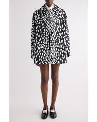 Givenchy - Animal Print Cocoon Trench - Lyst