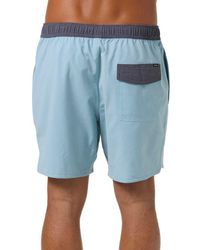 O'neill Sportswear - Og Solid Scallop Volley Swim Trunks - Lyst