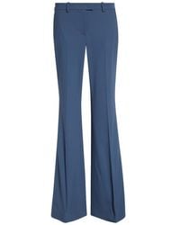 Michael Kors - Haylee Stretch Virgin Wool Flare Trousers - Lyst