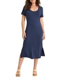 Tommy Bahama - Drapey Ponte Midi Dress - Lyst