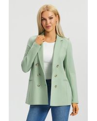 Betabrand - Double Breasted Blazer Stretch Ponte - Lyst