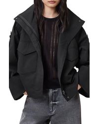 AllSaints - Leighton Cotton Blend Utility Jacket - Lyst