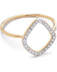 Monica Vinader - Riva Lab Created Diamond Kite Ring - Lyst