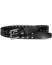 AllSaints - Studded Leather Belt - Lyst