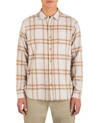 Hurley - Portland Plaid Organic Cotton Flannel Button-up Shirt - Lyst