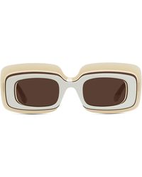 Loewe - X Paula's Ibiza 47mm Rectangular Sunglasses - Lyst